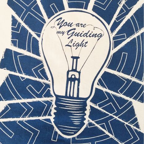 You are my guiding light - Totebag detail