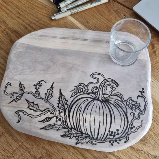 Moodplank Pompoen, Medium