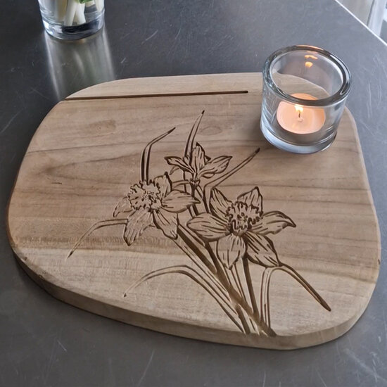 Moodplank Narcissen, Medium