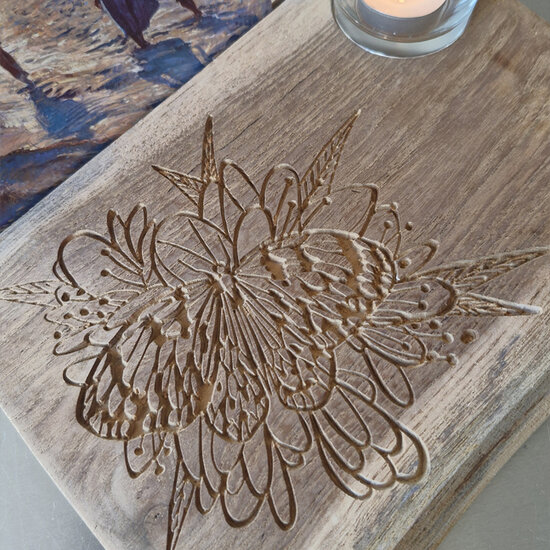 Moodplank vlinder-bloem