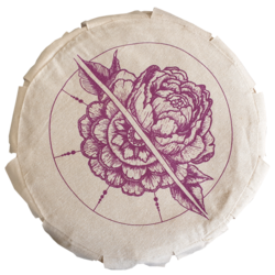 Yoga poef  "Pioenroos" 